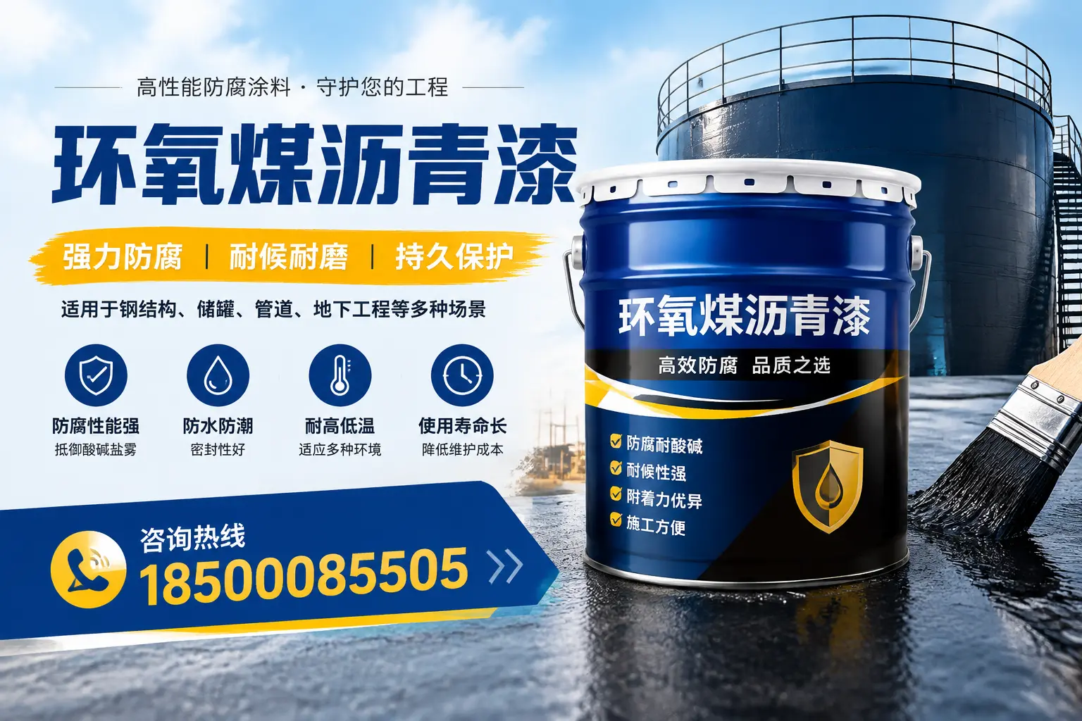 环氧煤沥青漆在工业中的应用，滨州企业的选择